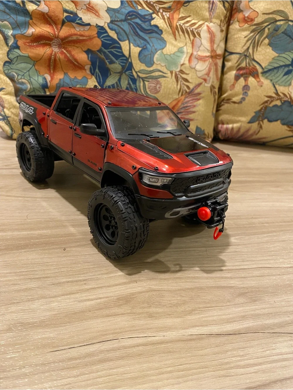 Red RC Monster Truck Toy - Kids Off-Road Pickup